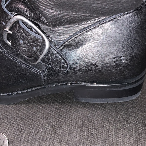NEW- FRYE Leather Motto Boots ♥️❤️ - Picture 5 of 9
